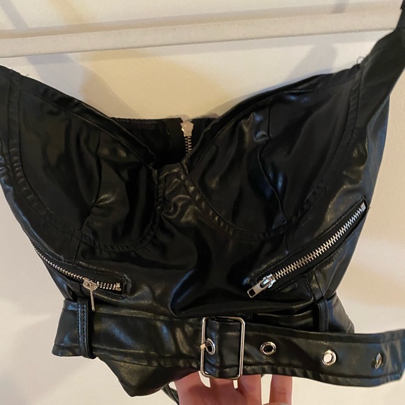 Leather tube top - Picture 2 of 3